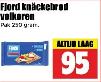 Dirk Fjord knäckebrod volkoren aanbieding