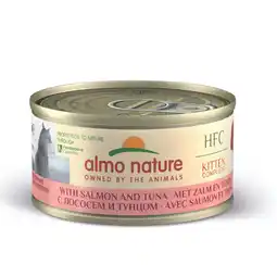 Pets Place Almo Nature Hfc Kitten Complete - Kattenvoer - Zalm Tonijn 70 g aanbieding
