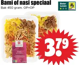 Dirk Bami of nasi speciaal aanbieding
