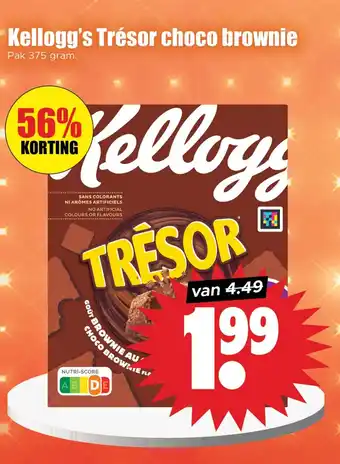 Dirk Kellogg's Trésor choco brownie aanbieding
