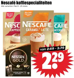Dirk Nescafé koffiespecialiteiten aanbieding