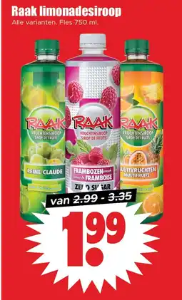 Dirk Raak limonadesiroop aanbieding