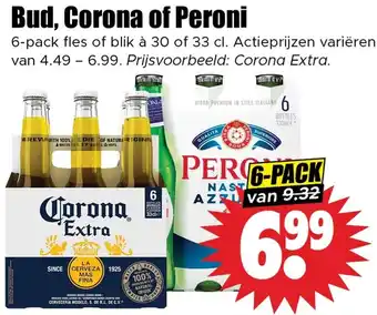 Dirk Bud, Corona of Peroni aanbieding