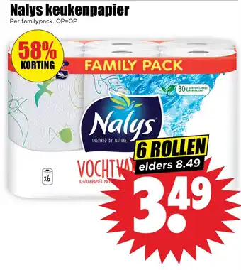 Dirk Nalys keukenpapier aanbieding