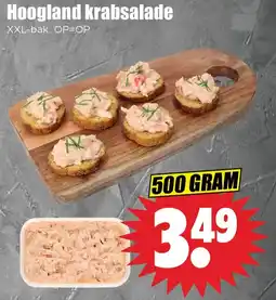 Dirk Hoogland krabsalade aanbieding
