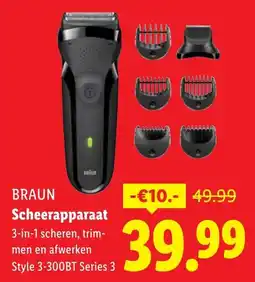 Lidl BRAUN Scheerapparaat aanbieding
