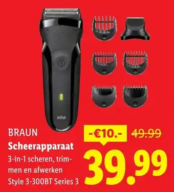 Lidl BRAUN Scheerapparaat aanbieding