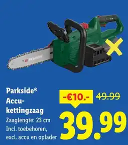 Lidl Parkside Accu kettingzaag aanbieding