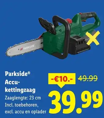 Lidl Parkside Accu kettingzaag aanbieding
