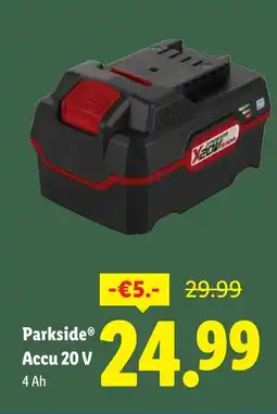 Lidl Parkside Accu 20 V aanbieding
