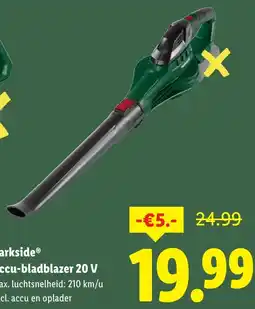Lidl Parkside Accu-bladblazer 20 V aanbieding