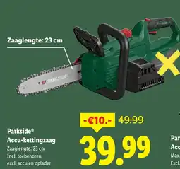 Lidl Parkside Accu kettingzaag aanbieding