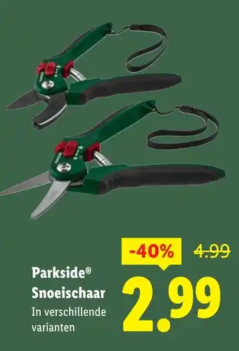 Lidl Parkside Snoeischaar aanbieding