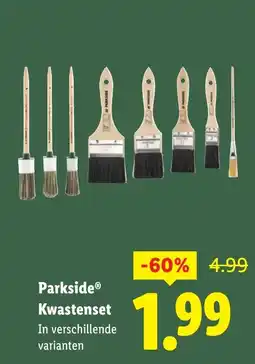 Lidl ParksideⓇ Kwastenset aanbieding