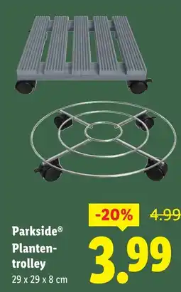 Lidl Parkside Planten trolley aanbieding