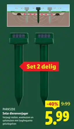 Lidl PARKSIDE Solar dierenverjager aanbieding