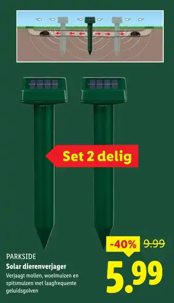 Lidl PARKSIDE Solar dierenverjager aanbieding
