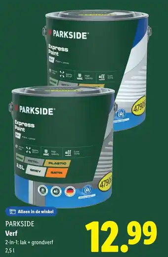Lidl PARKSIDE Verf aanbieding