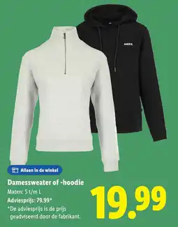 Lidl Damessweater of hoodie aanbieding