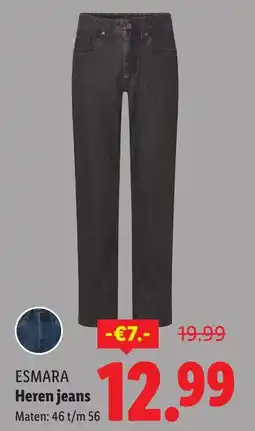 Lidl ESMARA Heren jeans aanbieding