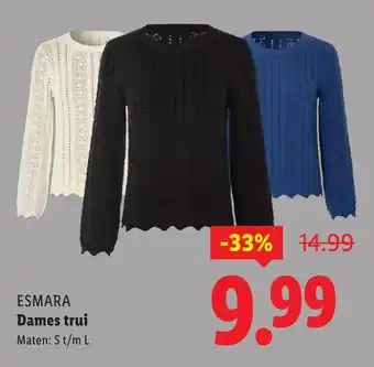 Lidl ESMARA Dames trui aanbieding