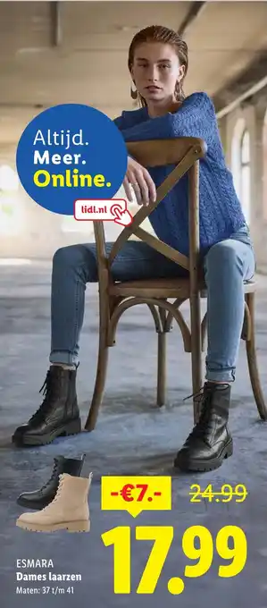 Lidl ESMARA Dames laarzen aanbieding