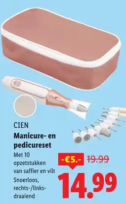 Lidl CIEN Manicure- en pedicureset aanbieding