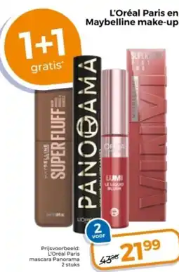 Trekpleister L'Oréal Paris en Maybelline make-up aanbieding