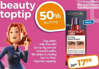Trekpleister L'Oréal Paris Revitalift laser Eye Bag eraser aanbieding