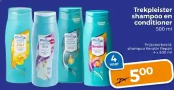 Trekpleister Trekpleister shampoo en conditioner aanbieding