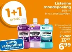 Trekpleister Listerine mondspoeling aanbieding