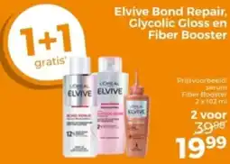 Trekpleister Elvive Bond Repair, Glycolic Gloss en Fiber Booster aanbieding