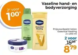 Trekpleister Vaseline hand en bodyverzorging aanbieding