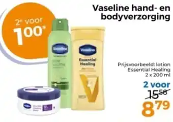 Trekpleister Vaseline hand en bodyverzorging aanbieding