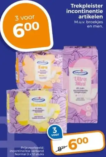 Trekpleister Trekpleister incontinentie artikelen aanbieding