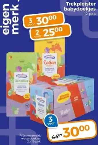 Trekpleister Trekpleister babydoekjes aanbieding
