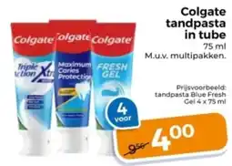 Trekpleister Colgate tandpasta in tube aanbieding