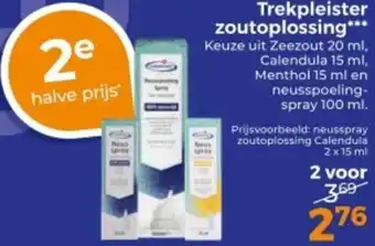 Trekpleister Trekpleister zoutoplossing aanbieding