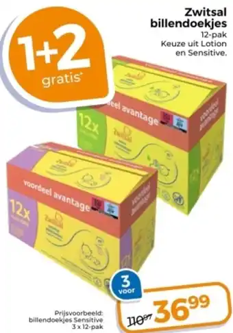 Trekpleister Zwitsal billendoekjes aanbieding