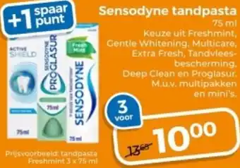 Trekpleister Sensodyne tandpasta aanbieding