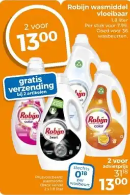Trekpleister Robijn wasmiddel vloeibaar aanbieding