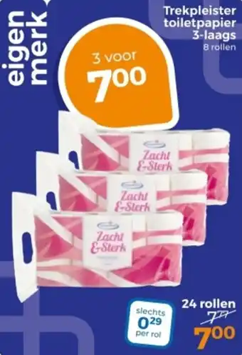 Trekpleister Trekpleister toiletpapier 3-laags aanbieding
