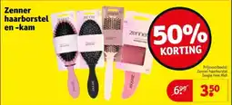 Kruidvat Zenner haarborstel en kam aanbieding