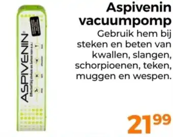 Trekpleister Aspivenin vacuumpomp aanbieding