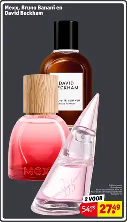 Kruidvat Mexx, Bruno Banani en David Beckham aanbieding