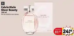 Kruidvat Calvin Klein Sheer Beauty aanbieding