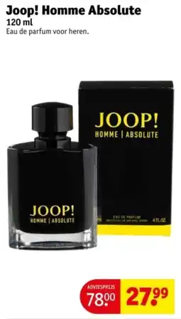 Kruidvat Joop! Homme Absolute aanbieding