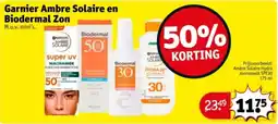 Kruidvat Garnier Ambre Solaire en Biodermal Zon aanbieding