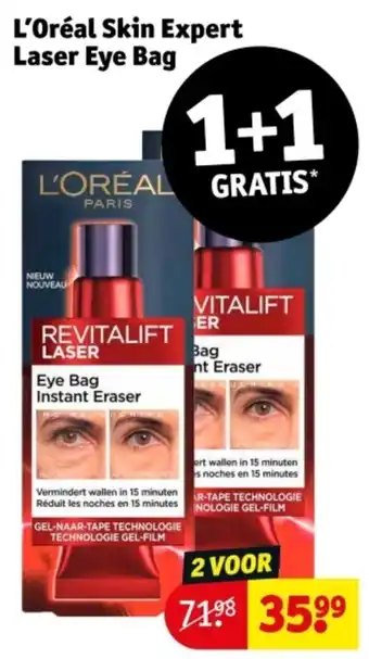 Kruidvat L'Oréal Skin Expert Laser Eye Bag aanbieding