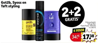 Kruidvat Got2b, Syoss en Taft styling aanbieding